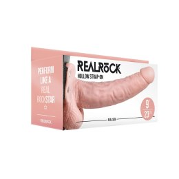 RealRock - Wibrator - dildo z jądrami na pasku 23 cm RealRock by Shots