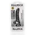 RealRock - Zakrzywione realistyczne dildo z jądrami i przyssawką 15,5 cm RealRock by Shots
