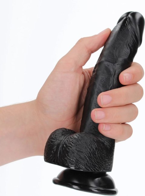 RealRock - Zakrzywione realistyczne dildo z jądrami i przyssawką 18 cm RealRock by Shots RealRock - Zakrzywione realistyczne dildo z jądrami i przyssawką 18 cm RealRock by Shots