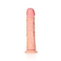 RealRock - Zakrzywione realistyczne dildo z jądrami i przyssawką 23 cm RealRock by Shots