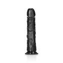 RealRock - Zakrzywione realistyczne dildo z jądrami i przyssawką 23 cm RealRock by Shots
