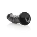 RealRock - Zakrzywione realistyczne dildo z jądrami i przyssawką 23 cm RealRock by Shots