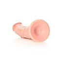 RealRock - Zakrzywione realistyczne dildo z jądrami i przyssawką 25,5 cm RealRock by Shots
