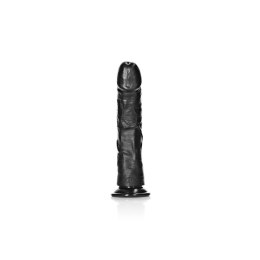 RealRock - Zakrzywione realistyczne dildo z jądrami i przyssawką 25,5 cm RealRock by Shots
