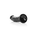 RealRock - Zakrzywione realistyczne dildo z jądrami i przyssawką 25,5 cm RealRock by Shots