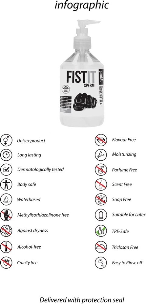 Fist It by Shots - Lubrykant - sztuczna sperma 500 ml Fist It by Shots Fist It by Shots - Lubrykant - sztuczna sperma 500 ml Fist It by Shots