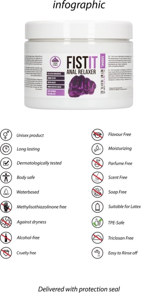 Fist It by Shots - Relaksujący lubrykant do seksu analnego 500 ml Fist It by Shots Fist It by Shots - Relaksujący lubrykant do seksu analnego 500 ml Fist It by Shots