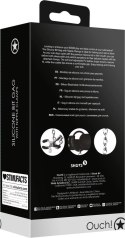 Ouch! - Silikonowy knebel z zaciskami na sutki Ouch! by Shots