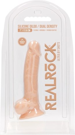 RealRock - Silikonowe dildo z jądrami 18 cm RealRock by Shots
