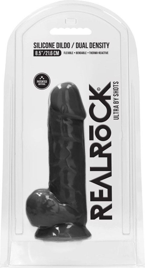 RealRock - Silikonowe dildo z jądrami 21,6 cm RealRock by Shots RealRock - Silikonowe dildo z jądrami 21,6 cm RealRock by Shots