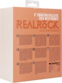 RealRock - Wibrujące realistyczne dildo z jądrami - z pilotem 15 cm RealRock by Shots