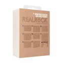 RealRock - Wibrujące realistyczne dildo z jądrami - z pilotem 18 cm RealRock by Shots