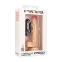 RealRock - Wibrujące realistyczne dildo z jądrami - z pilotem 20 cm RealRock by Shots