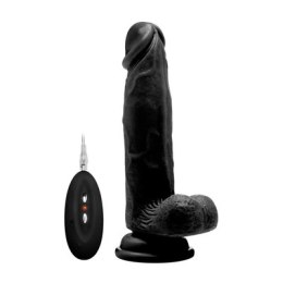 RealRock - Wibrujące realistyczne dildo z jądrami - z pilotem 20 cm RealRock by Shots