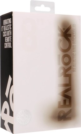 RealRock - Wibrujące realistyczne dildo z jądrami - z pilotem 20 cm RealRock by Shots