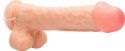 RealRock - Wibrujące realistyczne dildo z jądrami - z pilotem 28 cm RealRock by Shots