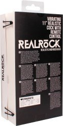 RealRock - Wibrujące realistyczne dildo z jądrami - z pilotem 28 cm RealRock by Shots