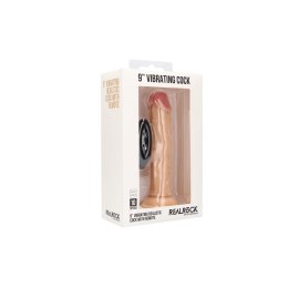 RealRock - Wibrujące realistyczne dildo z pilotem 23 cm RealRock by Shots