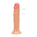 RealRock - Wibrujące realistyczne dildo z pilotem 23 cm RealRock by Shots