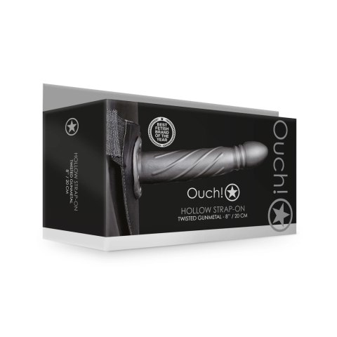 Ouch! - Dildo na pasku - zakręcone wypustki - 20 cm Ouch! by Shots Ouch! - Dildo na pasku - zakręcone wypustki - 20 cm Ouch! by Shots