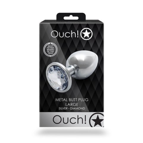 Ouch! - Metalowy korek analny - Okąrgły - Duży Ouch! by Shots Ouch! - Metalowy korek analny - Okąrgły - Duży Ouch! by Shots
