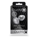Ouch! - Metalowy korek analny - Okąrgły - Mały Ouch! by Shots