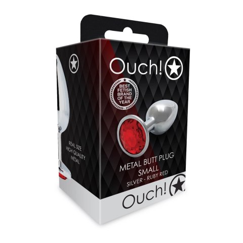 Ouch! - Metalowy korek analny - Okąrgły - Mały Ouch! by Shots Ouch! - Metalowy korek analny - Okąrgły - Mały Ouch! by Shots
