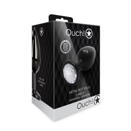 Ouch! - Metalowy korek analny - Okragły - Duży Ouch! by Shots