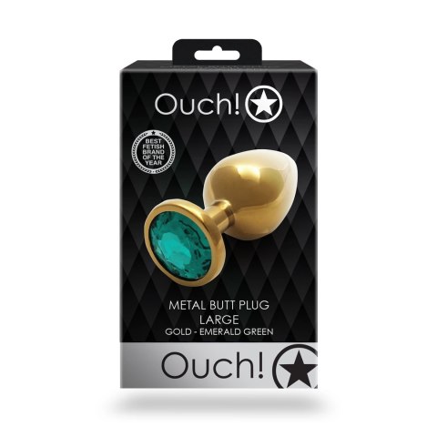 Ouch! - Metalowy korek analny - Okragły - Duży Ouch! by Shots Ouch! - Metalowy korek analny - Okragły - Duży Ouch! by Shots