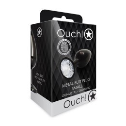 Ouch! - Metalowy korek analny - Okragły - Mały Ouch! by Shots