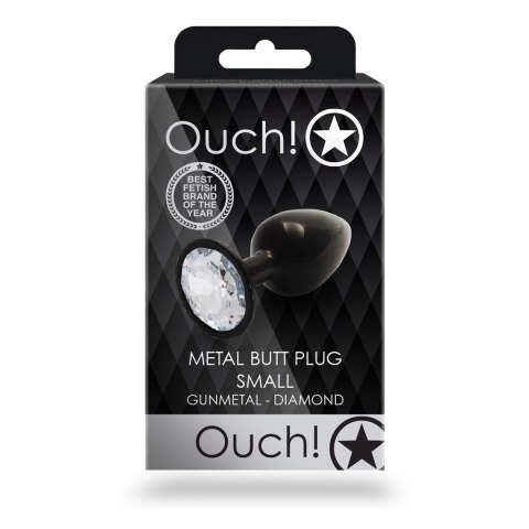 Ouch! - Metalowy korek analny - Okragły - Mały Ouch! by Shots Ouch! - Metalowy korek analny - Okragły - Mały Ouch! by Shots