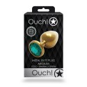 Ouch! - Metalowy korek analny - Okragły - Średni Ouch! by Shots