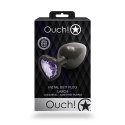 Ouch! - Metalowy korek analny - Serce - Duży Ouch! by Shots