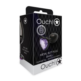 Ouch! - Metalowy korek analny - Serce - Mały Ouch! by Shots