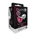 Ouch! - Metalowy korek analny - Serce - Mały Ouch! by Shots