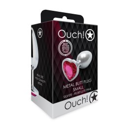 Ouch! - Metalowy korek analny - Serce - Mały Ouch! by Shots