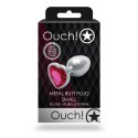 Ouch! - Metalowy korek analny - Serce - Mały Ouch! by Shots