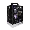 Ouch! - Metalowy korek analny - Serce - Średni Ouch! by Shots