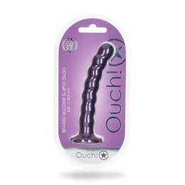 Ouch! - Silikonowe dildo G-Spot z koralikami - 16,5 cm Ouch! by Shots