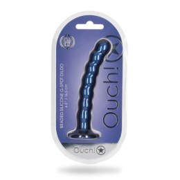 Ouch! - Silikonowe dildo G-Spot z koralikami - 16,5 cm Ouch! by Shots