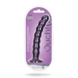 Ouch! - Silikonowe dildo G-Spot z koralikami - 20,5 cm Ouch! by Shots