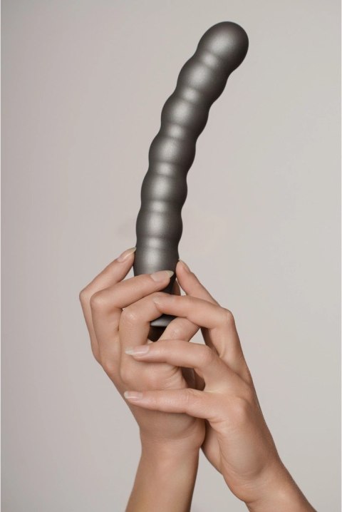 Ouch! - Silikonowe dildo G-Spot z koralikami - 20,5 cm Ouch! by Shots Ouch! - Silikonowe dildo G-Spot z koralikami - 20,5 cm Ouch! by Shots