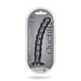 Ouch! - Silikonowe dildo G-Spot z koralikami - 20,5 cm Ouch! by Shots