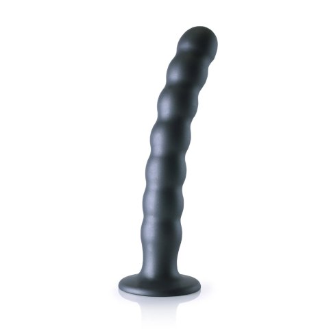 Ouch! - Silikonowe dildo G-Spot z koralikami - 20,5 cm Ouch! by Shots Ouch! - Silikonowe dildo G-Spot z koralikami - 20,5 cm Ouch! by Shots