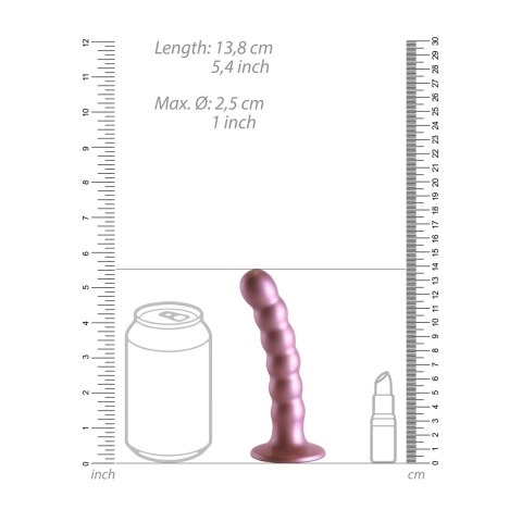 Ouch! - Silikonowe dildo z koralikami - 13 cm Ouch! by Shots Ouch! - Silikonowe dildo z koralikami - 13 cm Ouch! by Shots