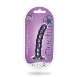 Ouch! - Silikonowe dildo z koralikami - 13 cm Ouch! by Shots