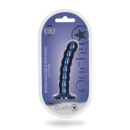 Ouch! - Silikonowe dildo z koralikami - 13 cm Ouch! by Shots