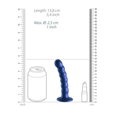 Ouch! - Silikonowe dildo z koralikami - 13 cm Ouch! by Shots Ouch! - Silikonowe dildo z koralikami - 13 cm Ouch! by Shots