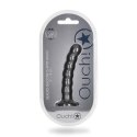 Ouch! - Silikonowe dildo z koralikami - 13 cm Ouch! by Shots