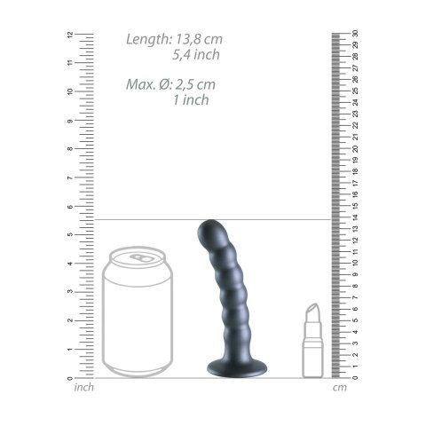 Ouch! - Silikonowe dildo z koralikami - 13 cm Ouch! by Shots Ouch! - Silikonowe dildo z koralikami - 13 cm Ouch! by Shots